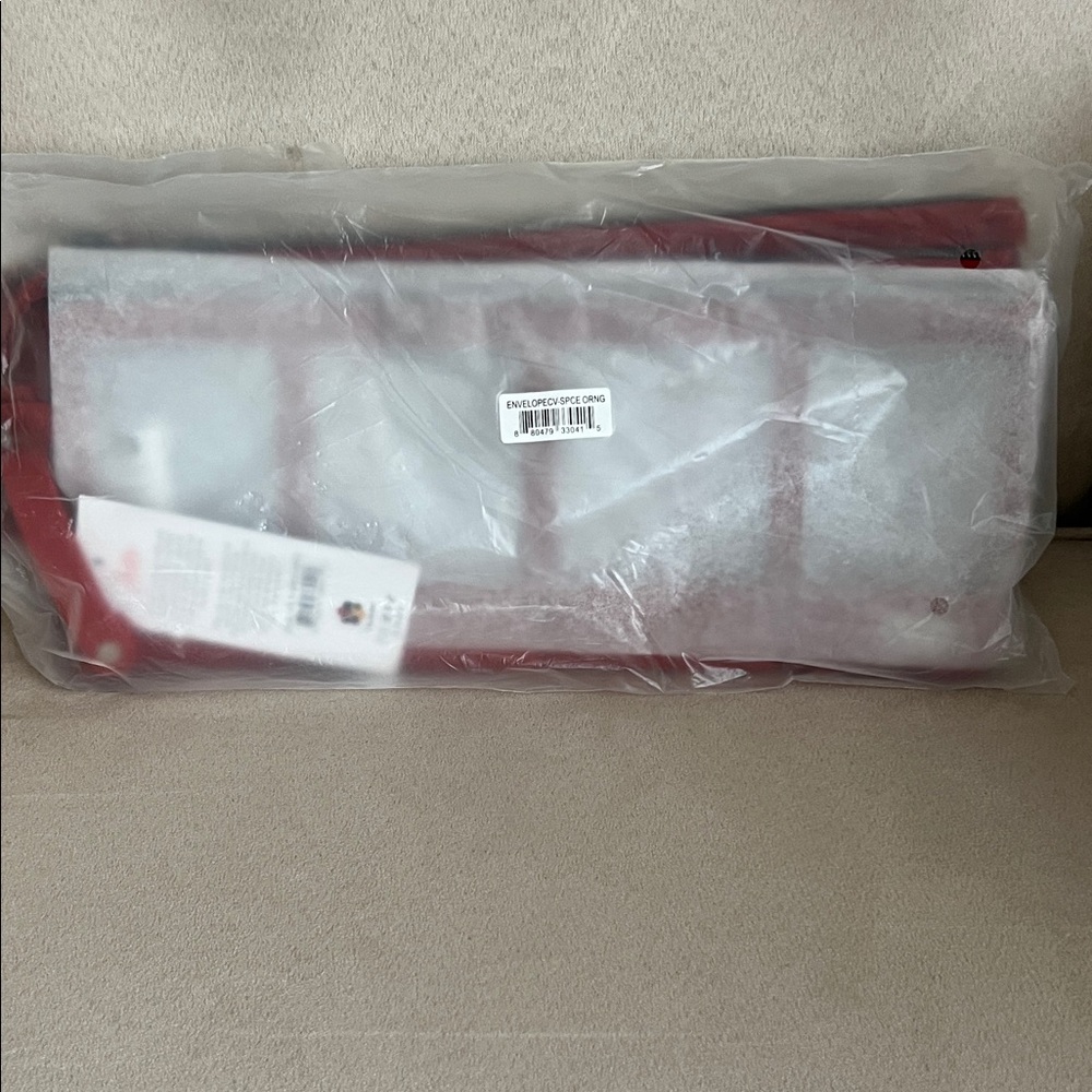 NWT Lug Envelope 3-Piece Clearview Zip Organizers in Spice Orange 🍊